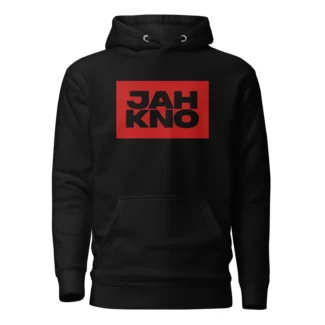 Jahkno Red Box Cut Hoodie